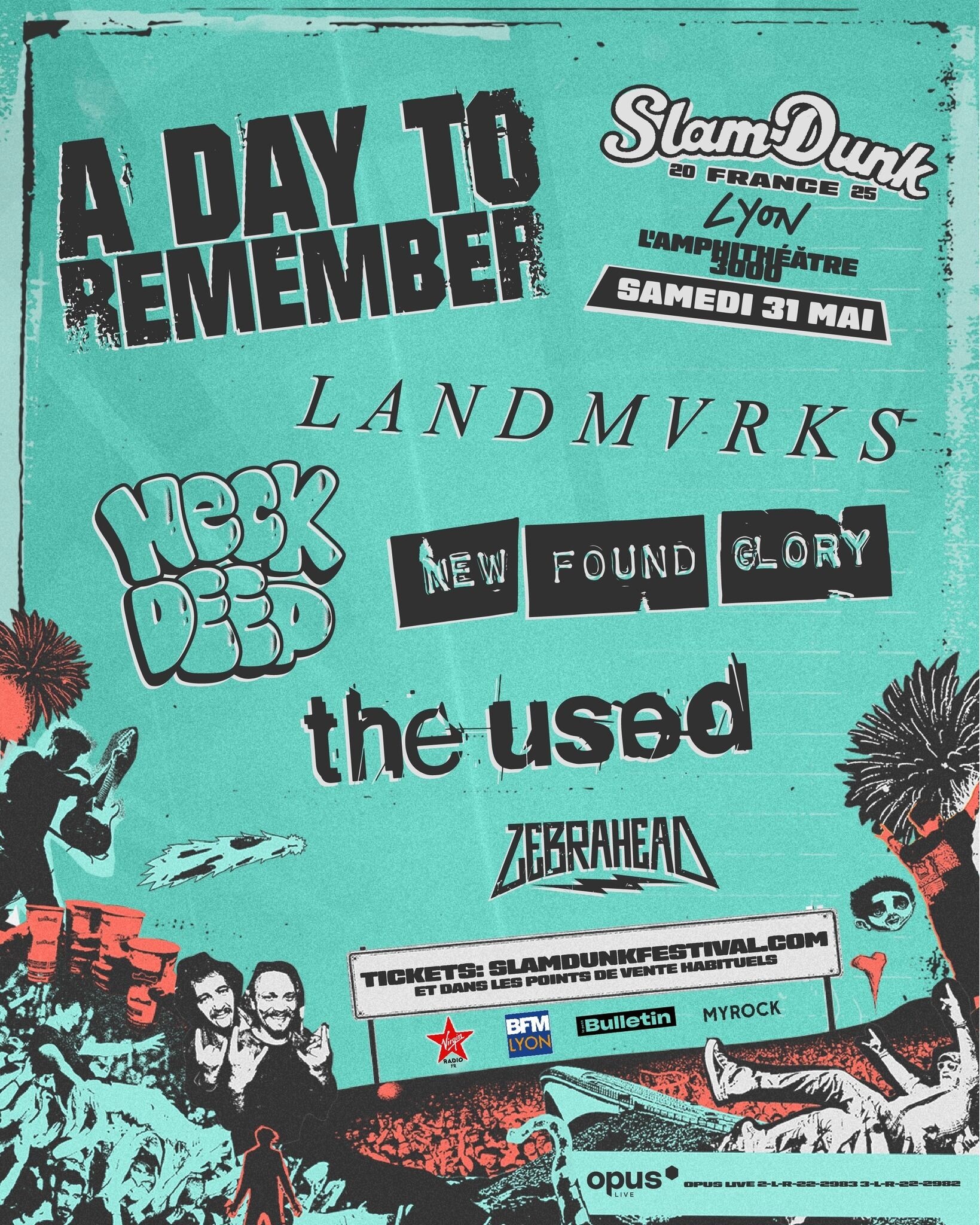 Slam Dunk Festival France 2025 : A Day To Remember de retour en France pour une date unique !