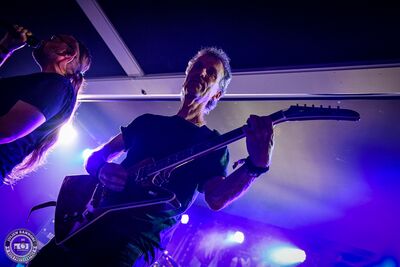 Skyline, the wacken band, is playing on stage at the LGH before Wacken Open Air 2025