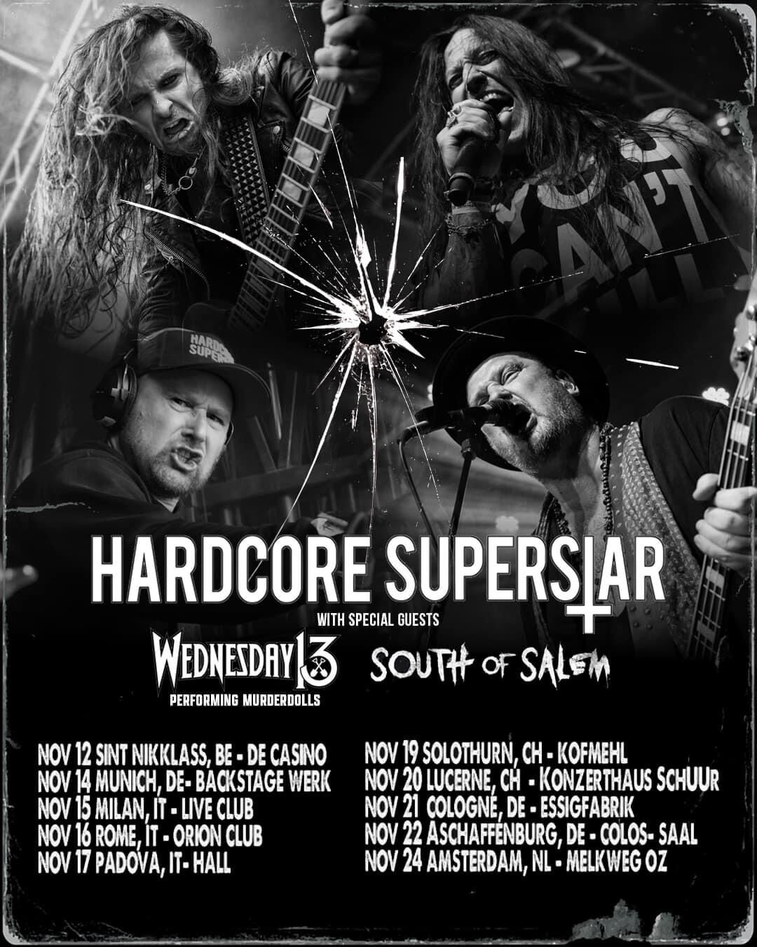 Hardcore Superstar en concert à Soleure, le 19 novembre !