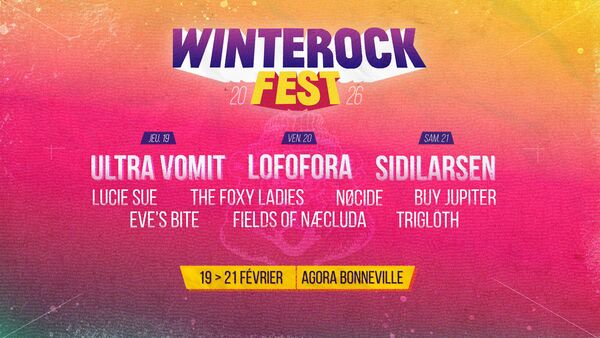 Affiche du Winterock Festival 2026 à Bonneville en Haute Savoie