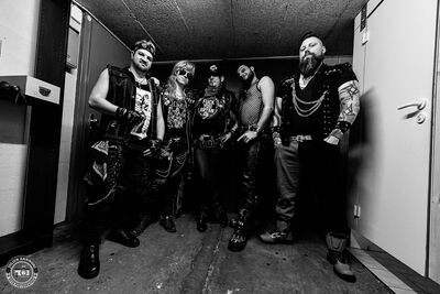 Portrait backsate d’Anonymous Bastards lors du concert au NED de Montreux