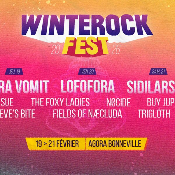 Affiche du Winterock Festival 2026 à Bonneville en Haute Savoie