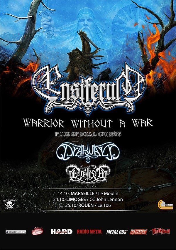 ENSIFERUM + DRAKWALD + CEREVISIA, Le Moulin Club, Marseille, 14/10/2015
