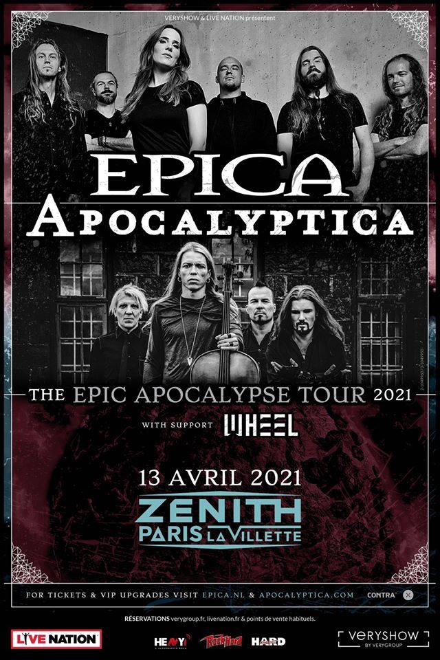 [EPICA / APOCALYPTICA] Tournée reportée au Printemps…