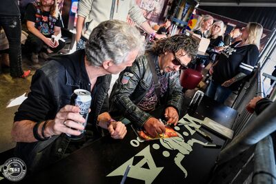Skyline, the wacken band, at meet and greet during Wacken Open Air 2025
