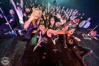 BlackRain photo de scène au concert au NED de Montreux – décembre 2024