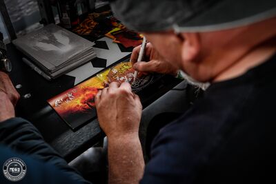 Skyline, the wacken band, at meet and greet during Wacken Open Air 2025