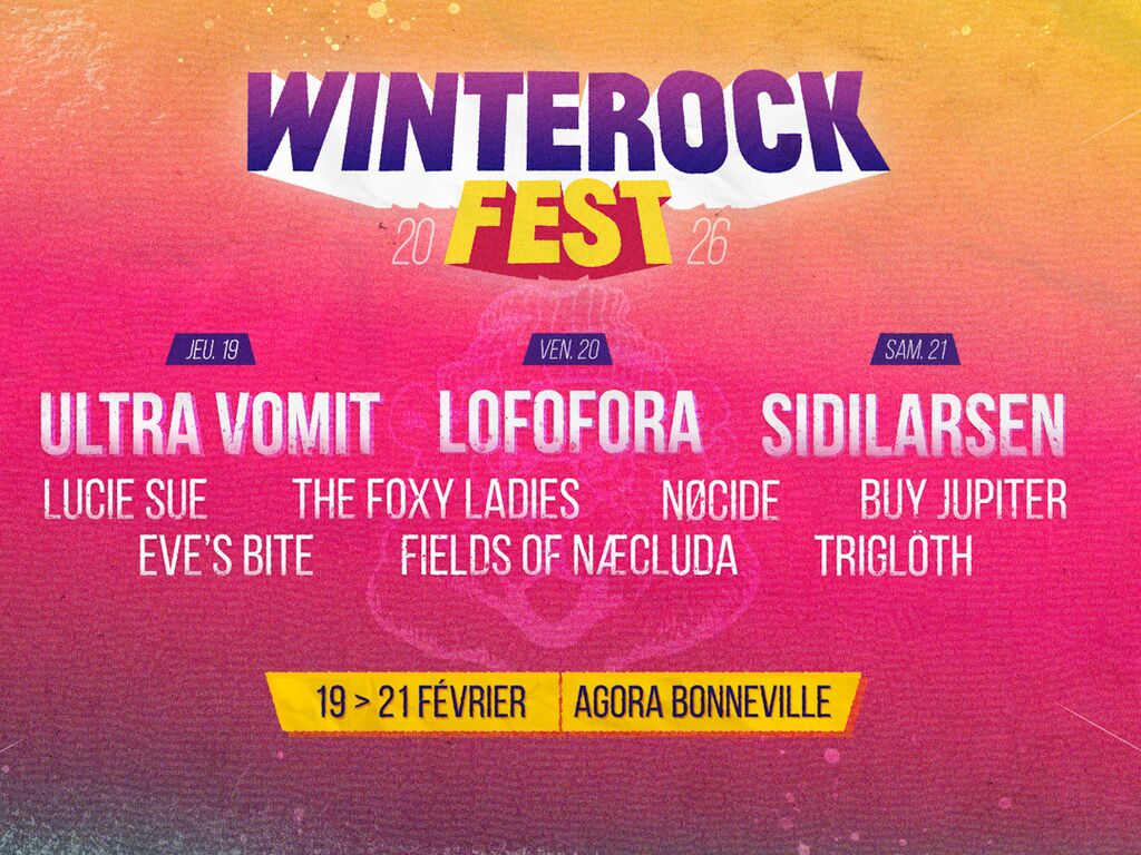 Affiche du Winterock Festival 2026 à Bonneville en Haute Savoie