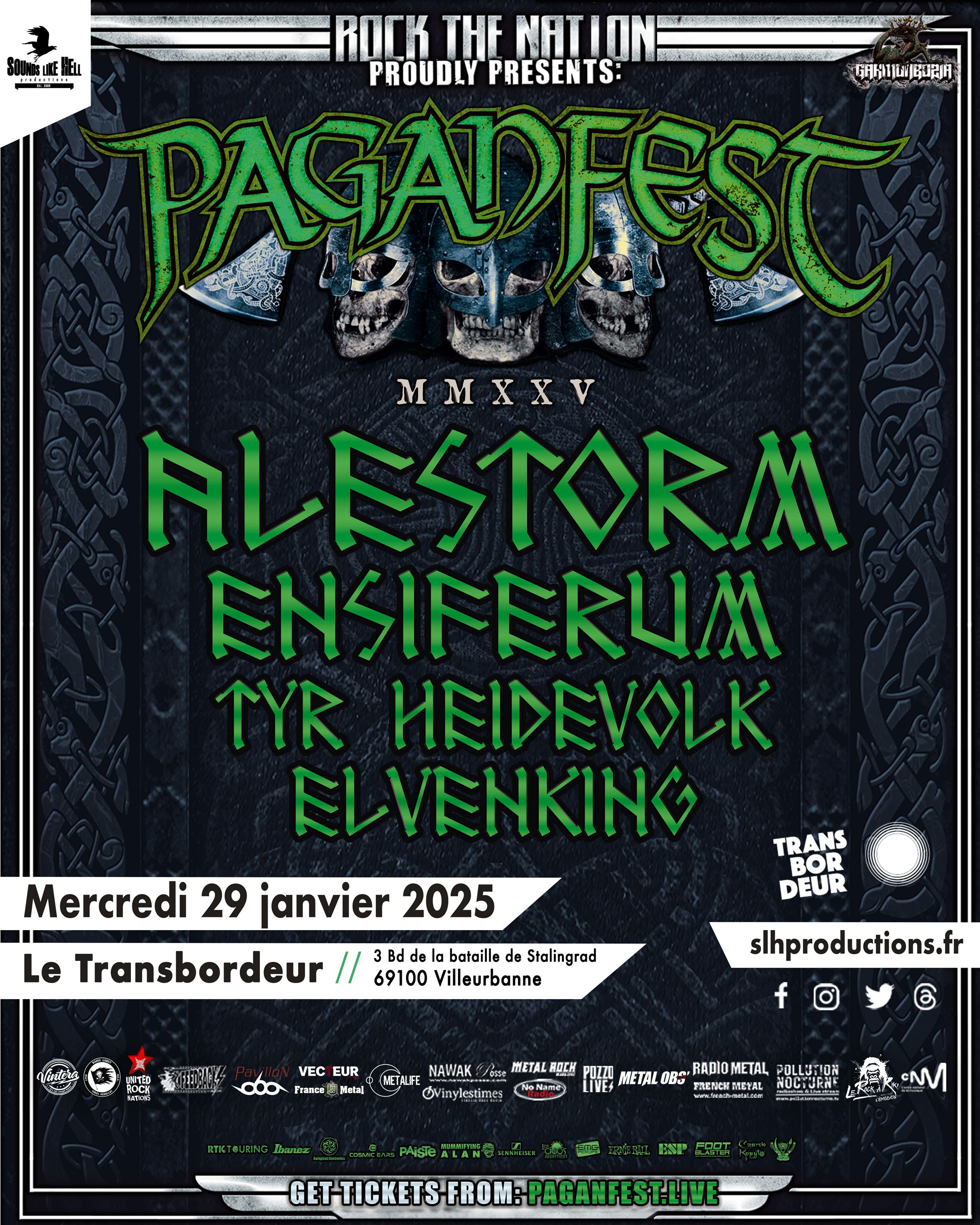 Le PAGANFEST revient au Transbordeur mercredi 29 janvier !