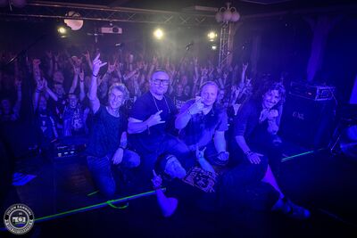 Skyline, the wacken band, is playing on stage at the LGH before Wacken Open Air 2025