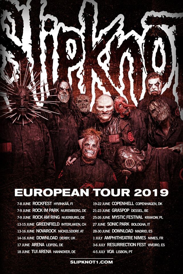 [SLIPKNOT] Tournée Européenne !