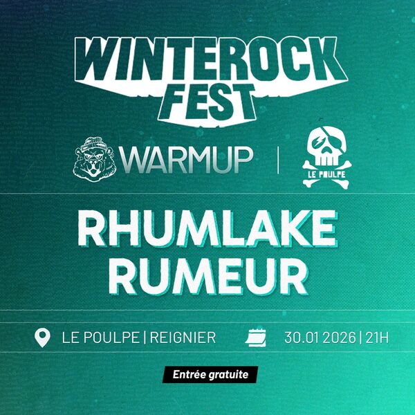 Affiche du WinterRock Warmup Le Poulpe 2026