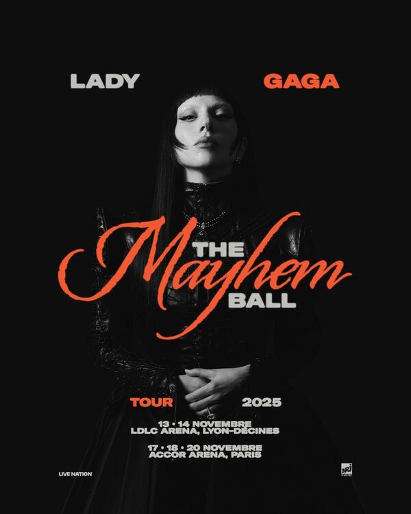 Lady Gaga affiche concert France