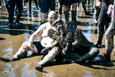 People in the mud Wacken Open Air 2025