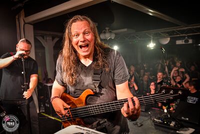 Skyline, the wacken band, is playing on stage at the LGH before Wacken Open Air 2025