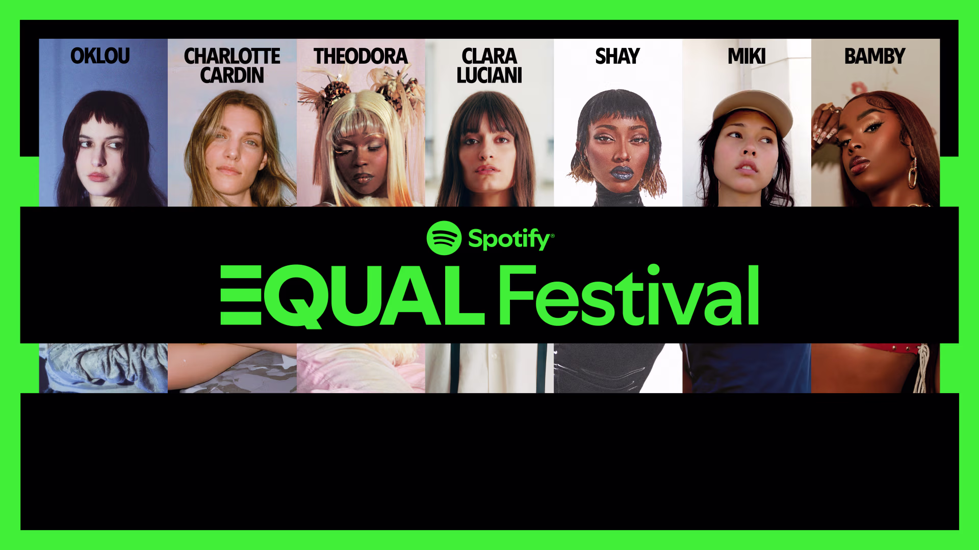 Affiche Spotify Equal Festival, festival 100% féminin