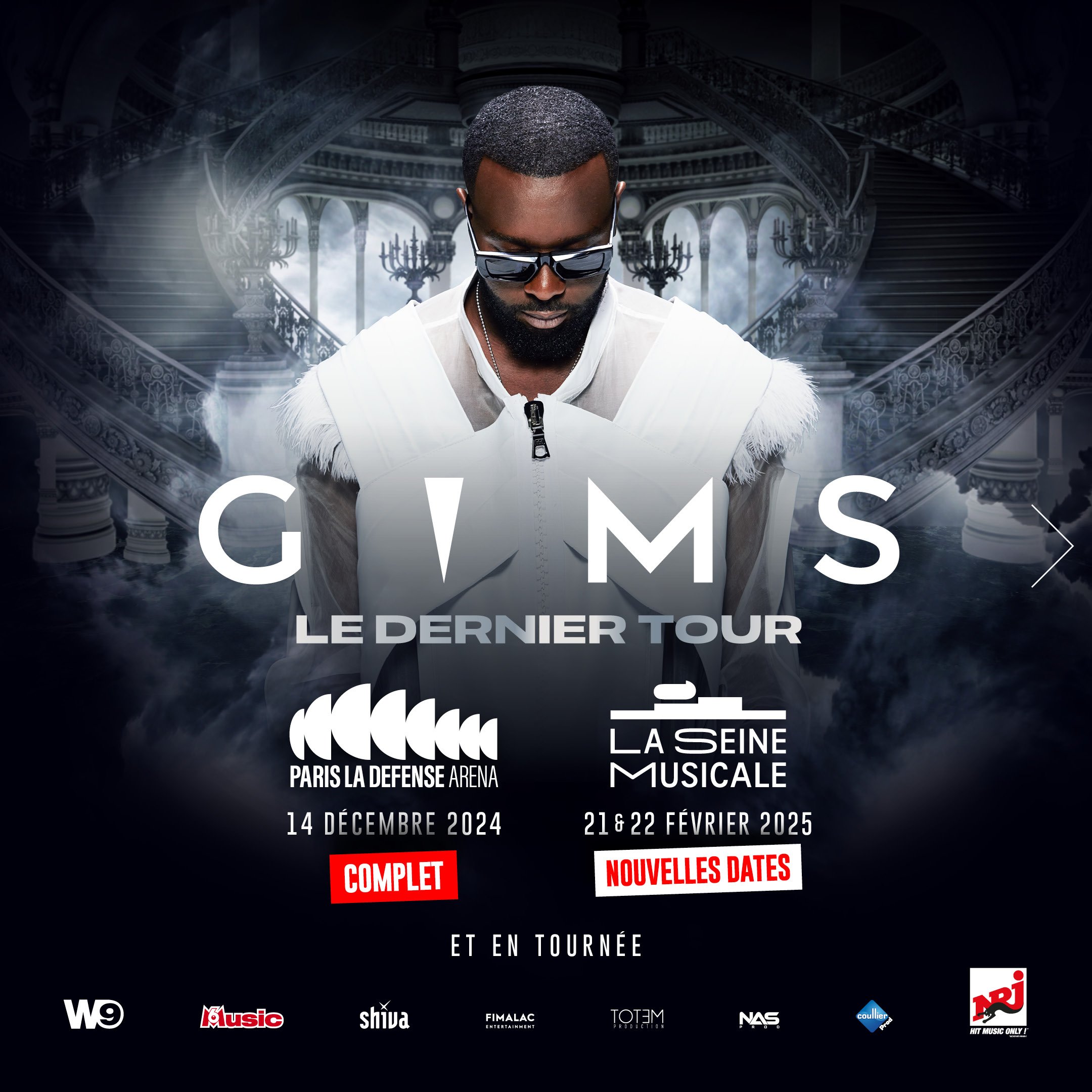 Affiche concert Gims Paris
