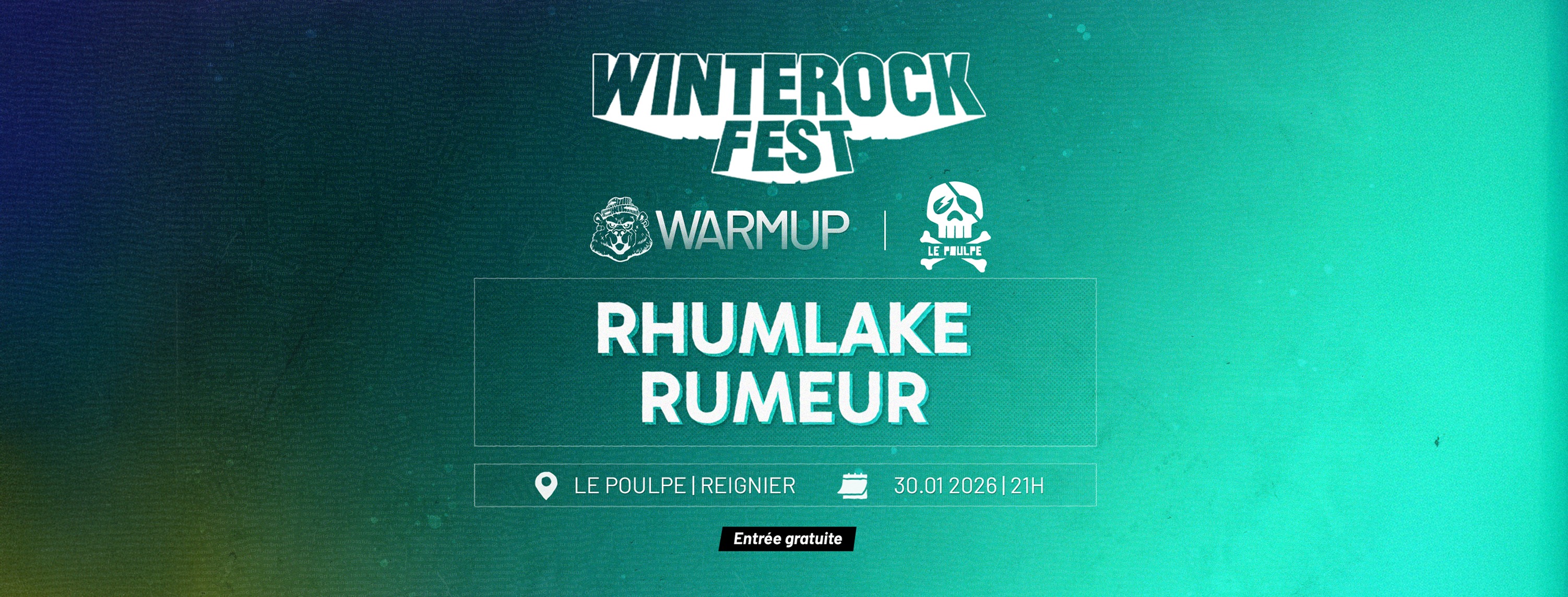 Affiche du WinterRock Warmup Le Poulpe 2026