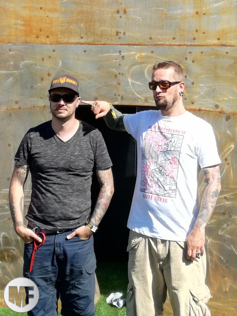 6H33 en promo au Hellfest en 2017