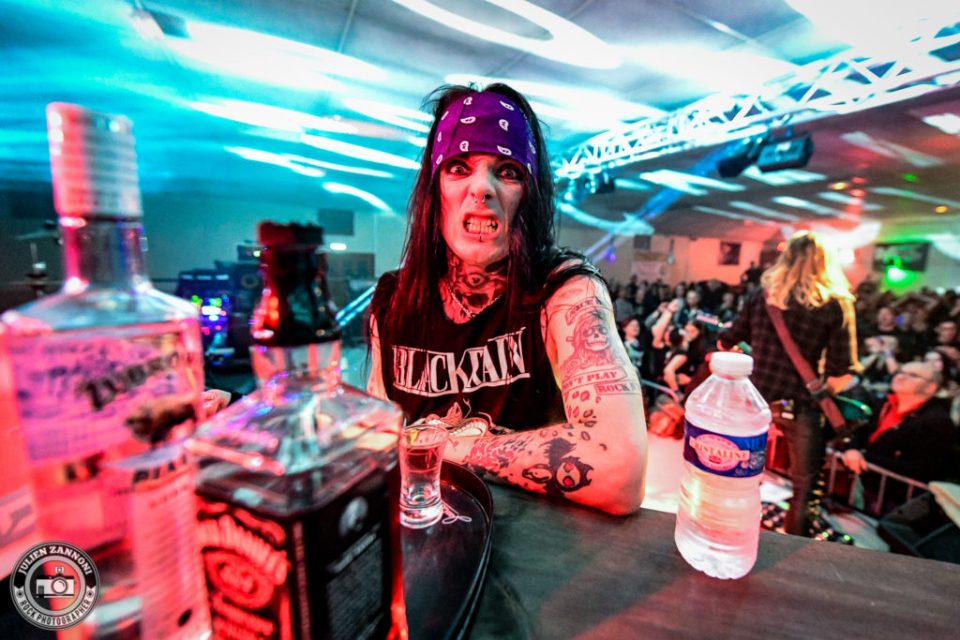 Blackrain plays at the Marnaz Metal Fest 2018