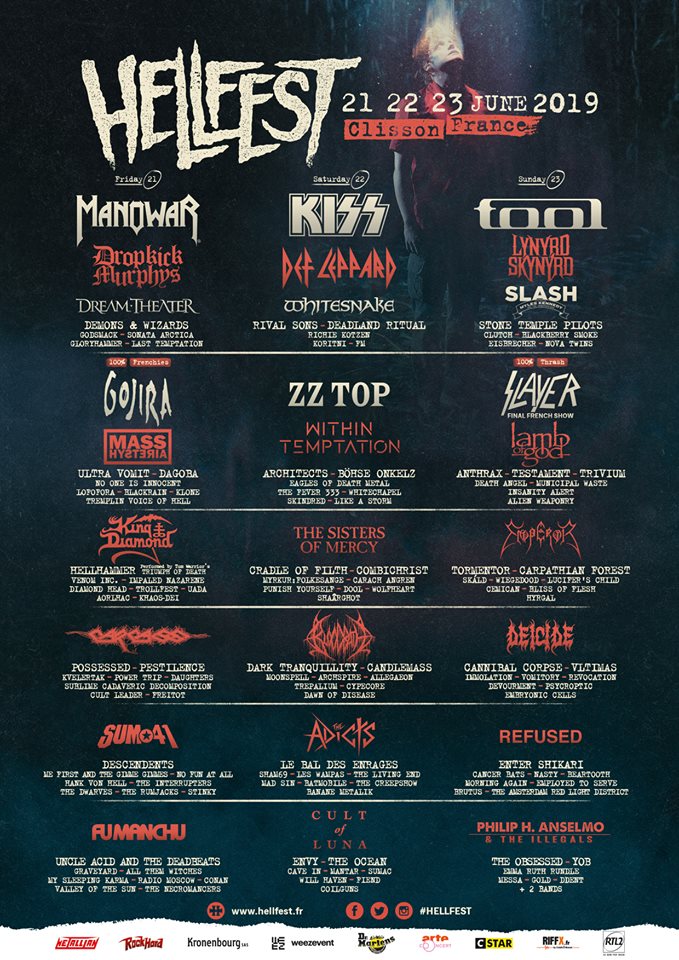 programmation du hellfest 2019