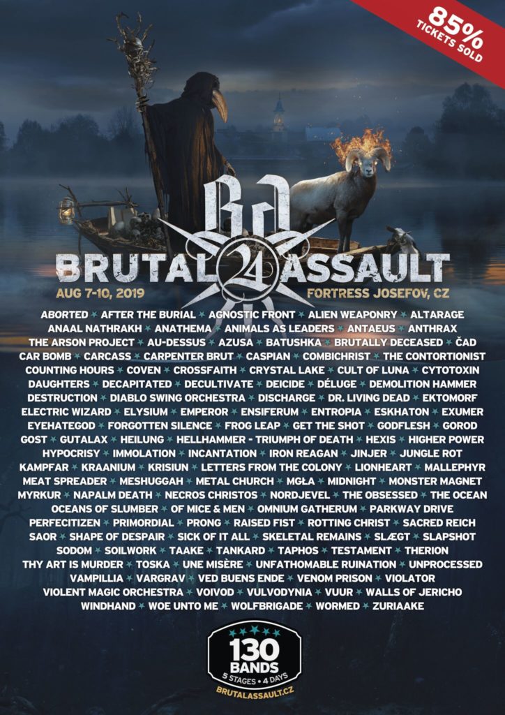Brutal Assault juin 2019 affiche